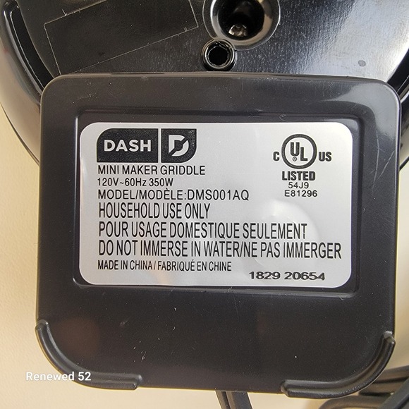 Dash Maker Mini Round Electric Griddle Blue for Individual Pancakes New - Picture 11 of 16